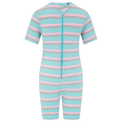 KayCey®Z Lite Secret Zip Back Jumpsuits (Kids) - Short Sleeve / Knee Length - Bodyvests and Sleepwear