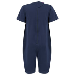 KayCey®Z Secret Zip Back Adult Jumpsuits - Short Sleeve / Knee Length Tube Access - Bodyvests and Sleepwear