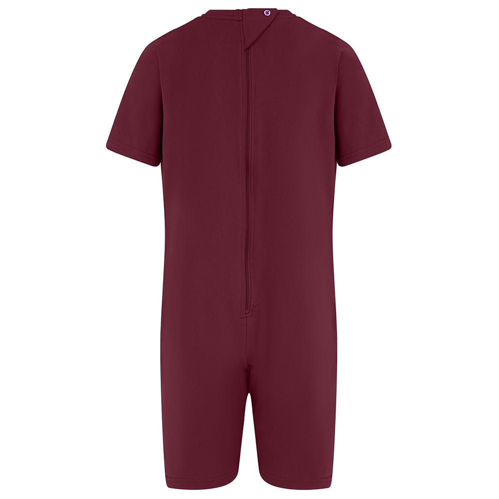 KayCey®Z Secret Zip Back Jumpsuit - Short Sleeve / Short Leg - Kids - Bodysuits