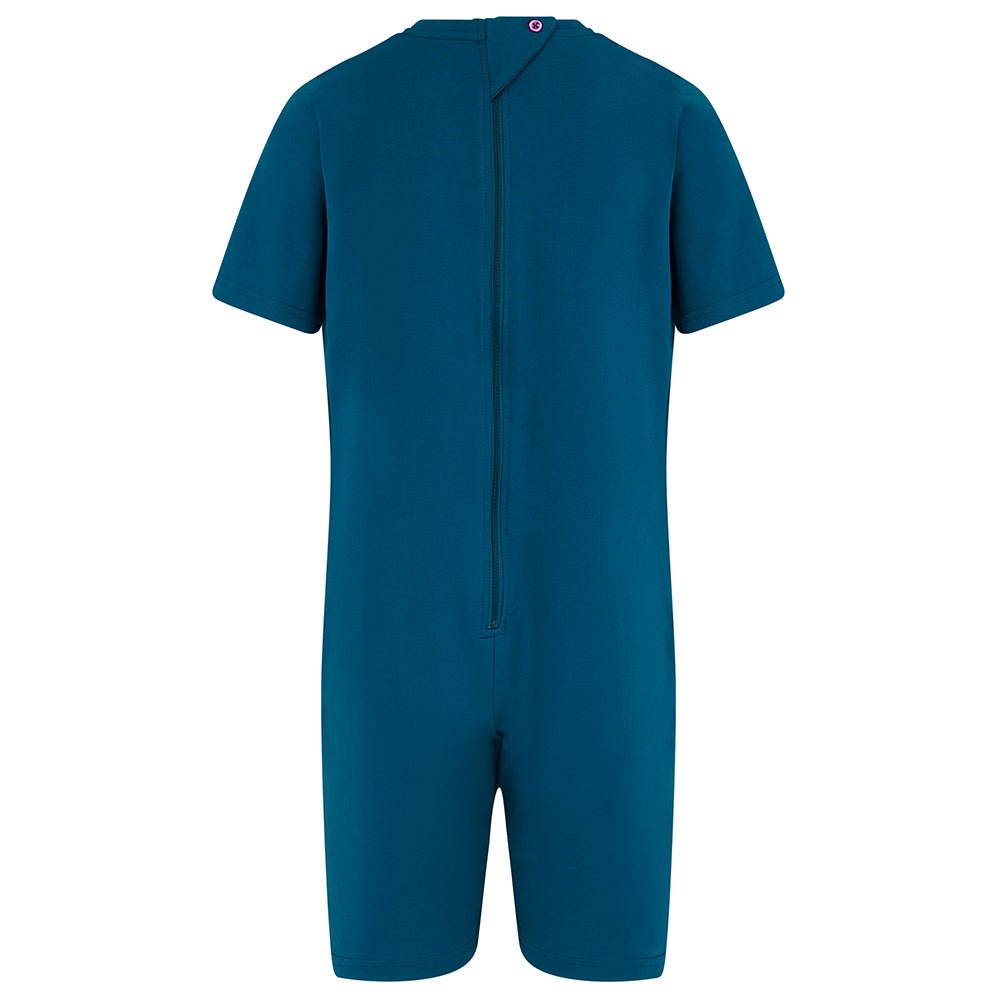KayCey®Z Secret Zip Back Jumpsuit - Short Sleeve / Short Leg - Kids - Bodysuits