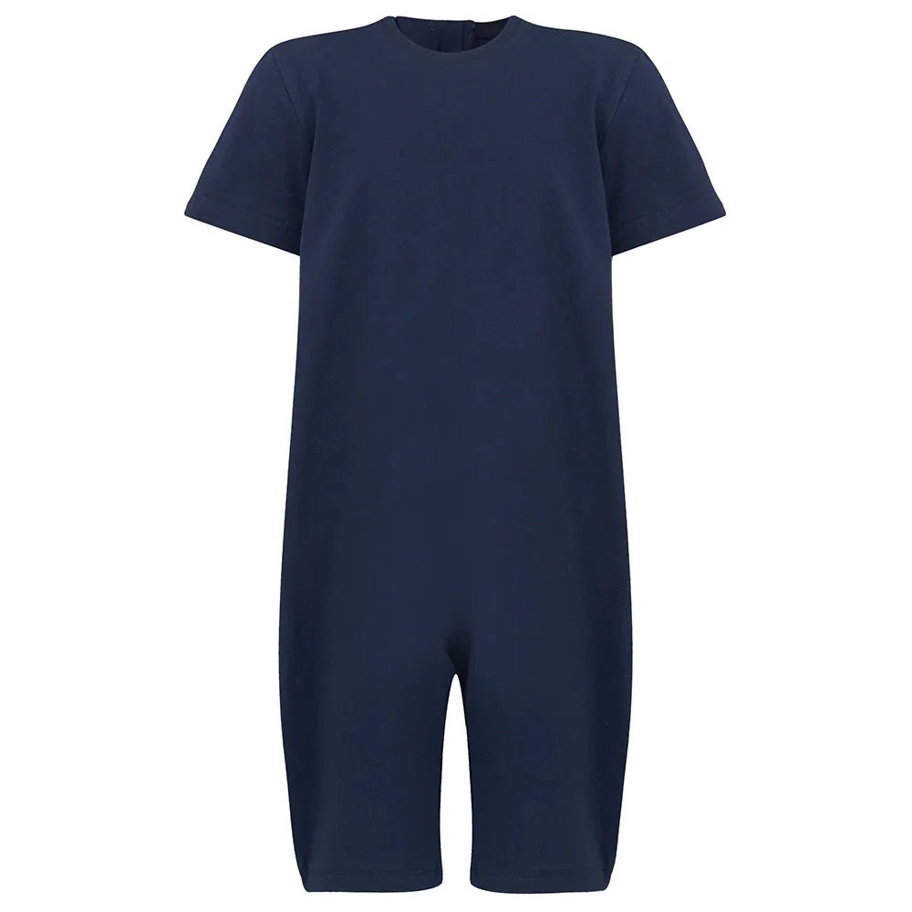 KayCey®Z Secret Zip Back Kids Jumpsuits - Short Sleeve / Knee Length Tube Access - Bodyvests and Sleepwear
