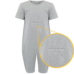 KayCey®Z Secret Zip Back Kids Jumpsuits - Short Sleeve / Knee Length Tube Access - Bodyvests and Sleepwear