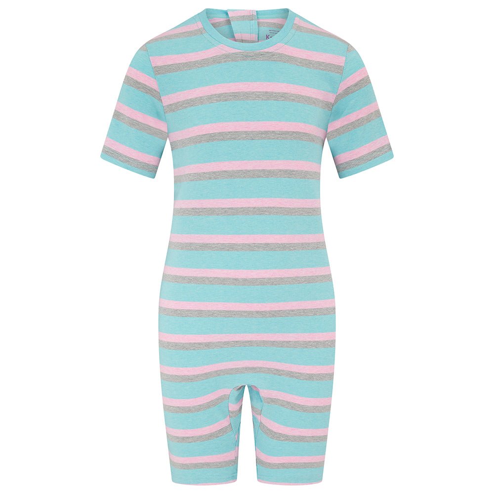 KayCey®Z Super Soft Secret Zip Back Jumpsuit - Short Sleeve / Short Leg - Kids (Lite) - Bodyvests and Sleepwear