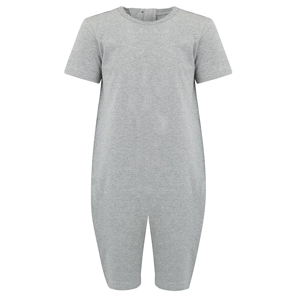 KayCey®Z Super Soft Zip Back Adults Jumpsuit - Short Sleeve / Short Leg - Bodyvests and Sleepwear