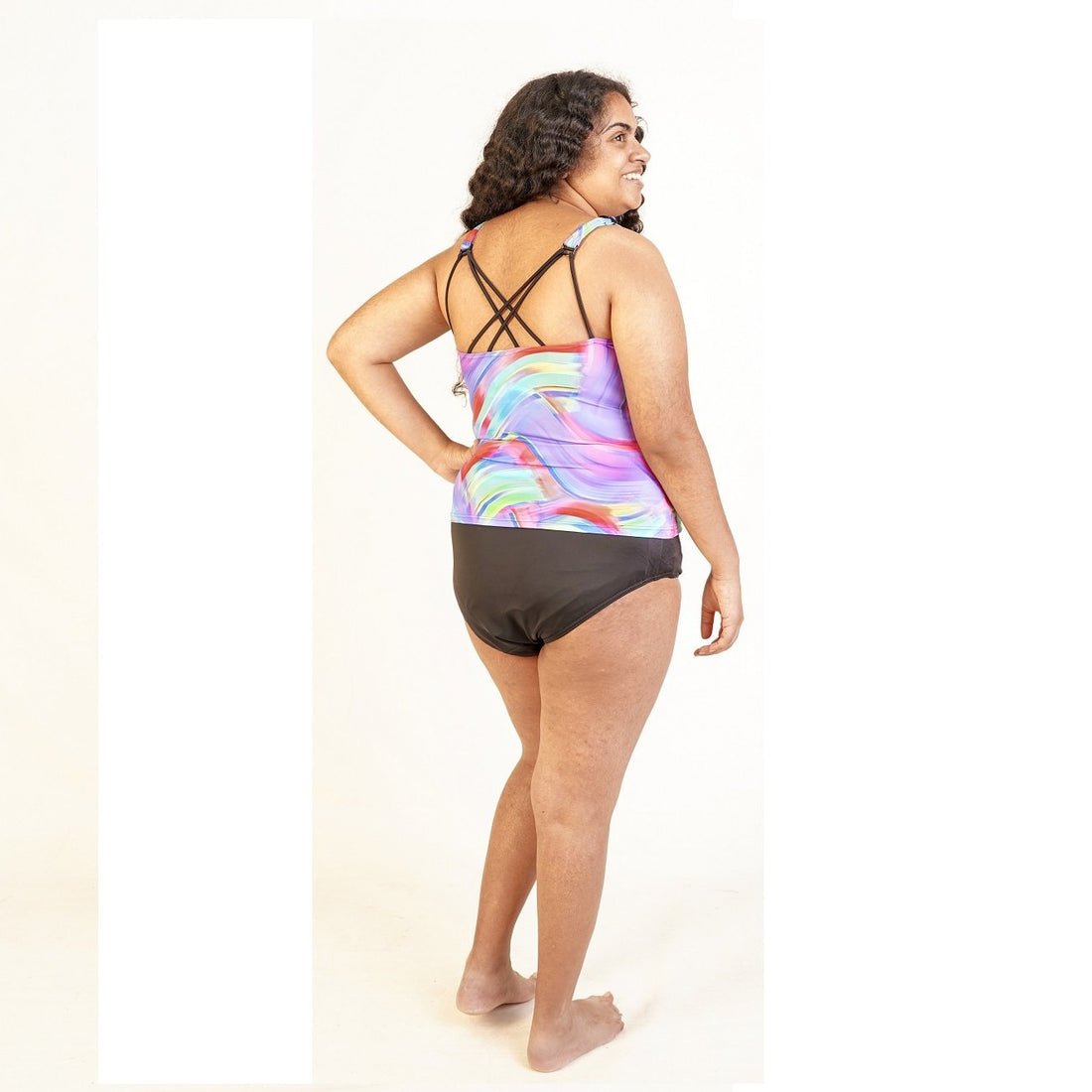 Kes - Vir Ladies Indigo Wave Incontinence Tankini - Swimwear and Accessories