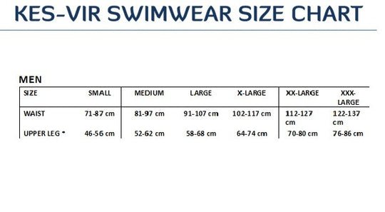 Kes - Vir Mens Incontinence Swim Shorts - Swimwear and Accessories
