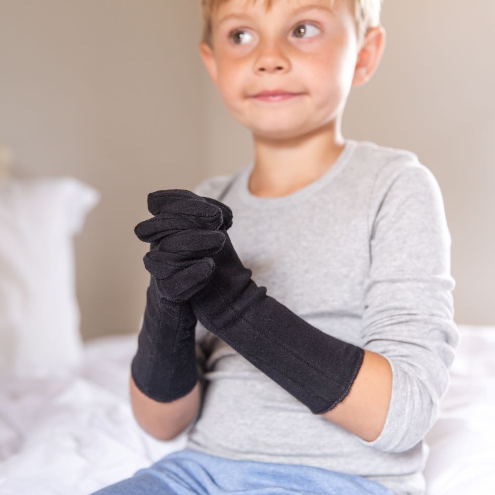 Kids Eczema Gloves (2 Pairs) – Organic Cotton, Seam - Free - Daywear