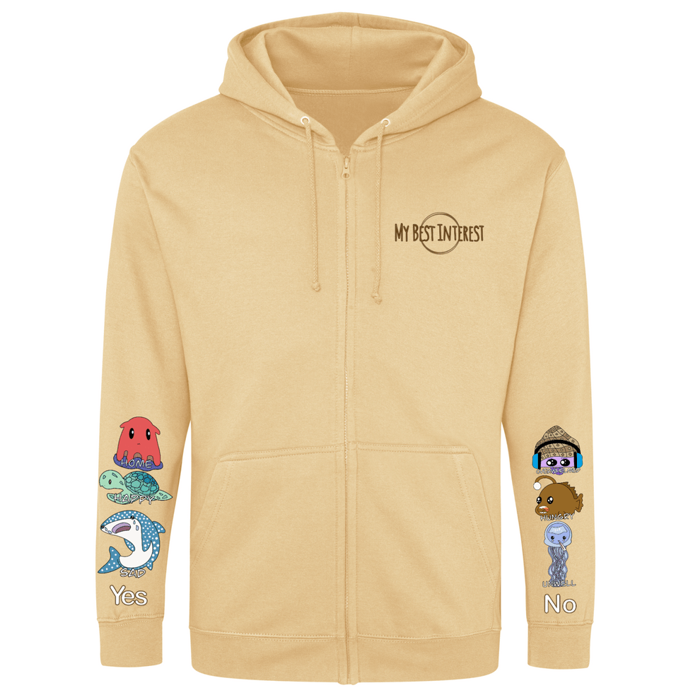 Kids Sea Creature Communication Zip Hoodie - Daywear