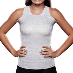 Knit-Rite - Lightweight Unisex Seamless Vest Torso Interface for Brace- V-Neck with Double Axilla Flaps - Underwear