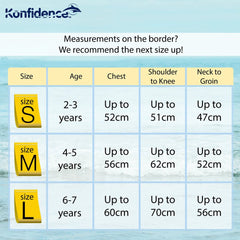 Konfidence Warma E-Flex™ Kids Swimsuit | UV Sunsuit - Swimwear and Accessories