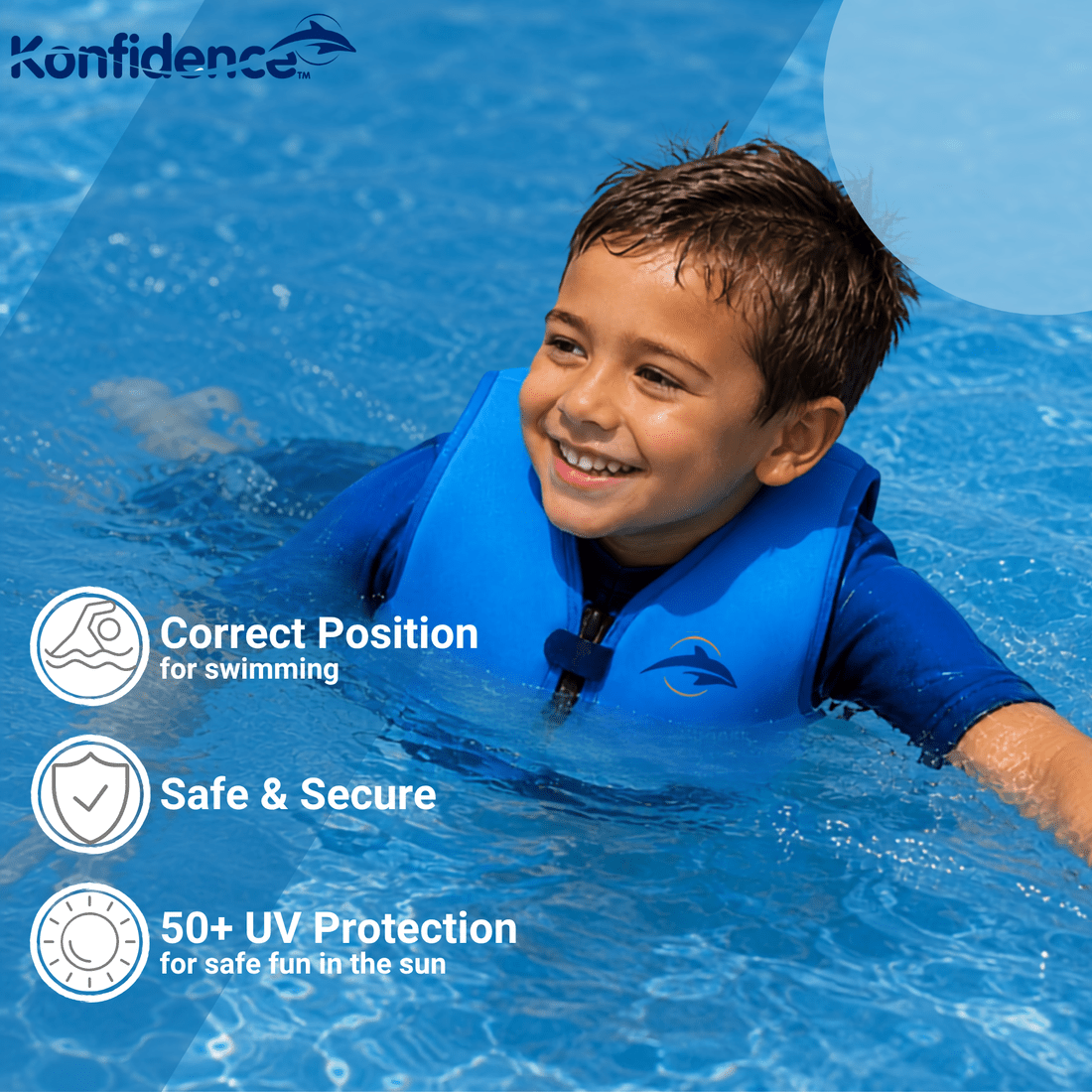 Konfidence Youth Swim Jacket - Swimwear and Accessories