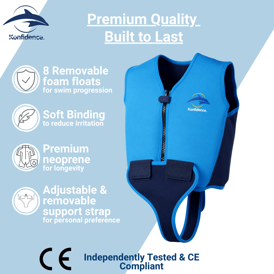 Konfidence Youth Swim Jacket - Swimwear and Accessories
