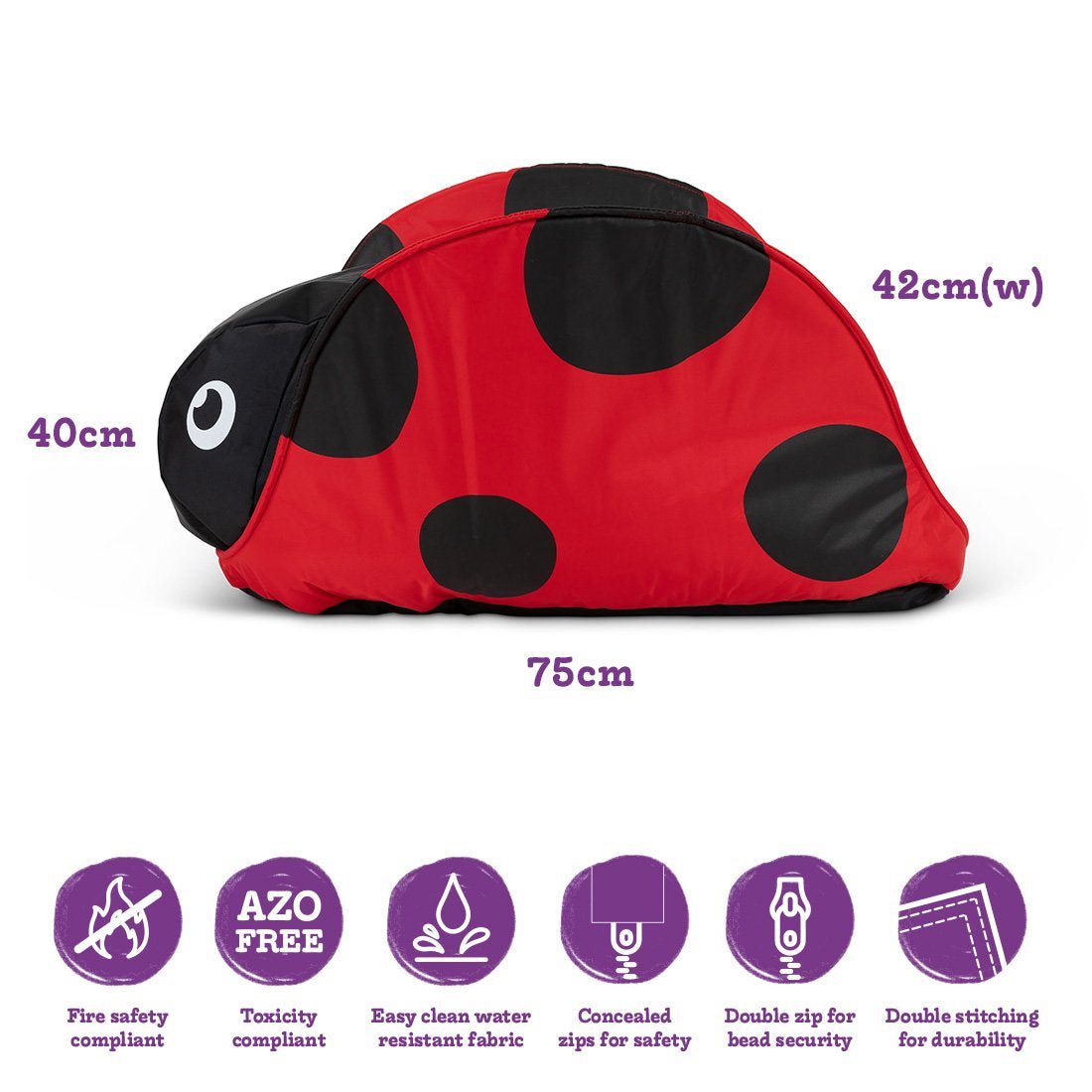 Ladybird Kids Adventure Seat, Bean Bag Chair - Sensory Equipment