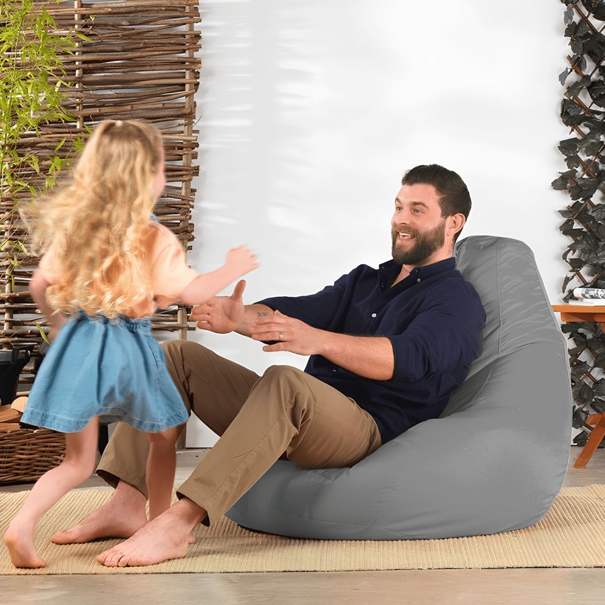 Large Beanbag Chair Recliner Pear Shape – 73cm - Sensory Equipment