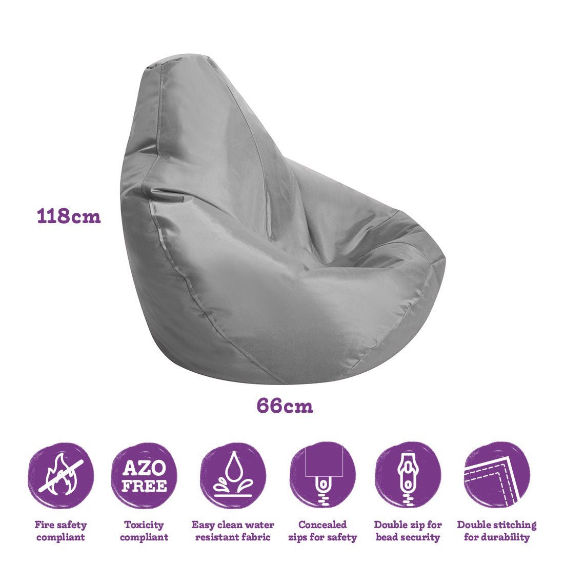 Large Reading Bean Bag Chair - Sensory Equipment