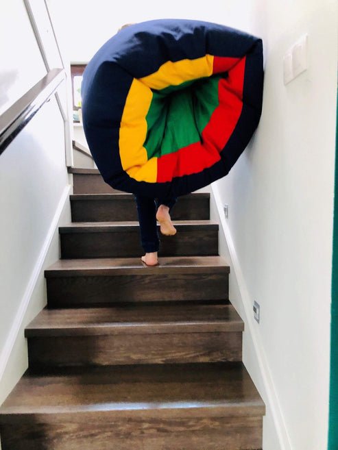 Large Sensory Bean Bag Tunnel Pouf (3 Finishes) - Sensory Equipment