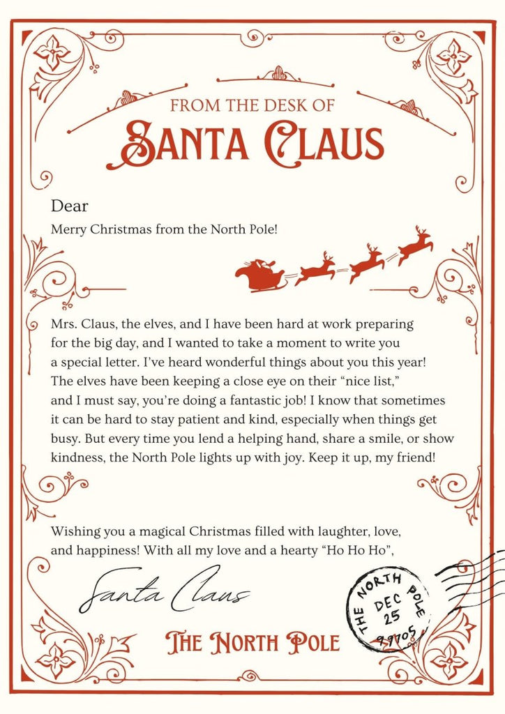Free Letter from Santa | Fledglings