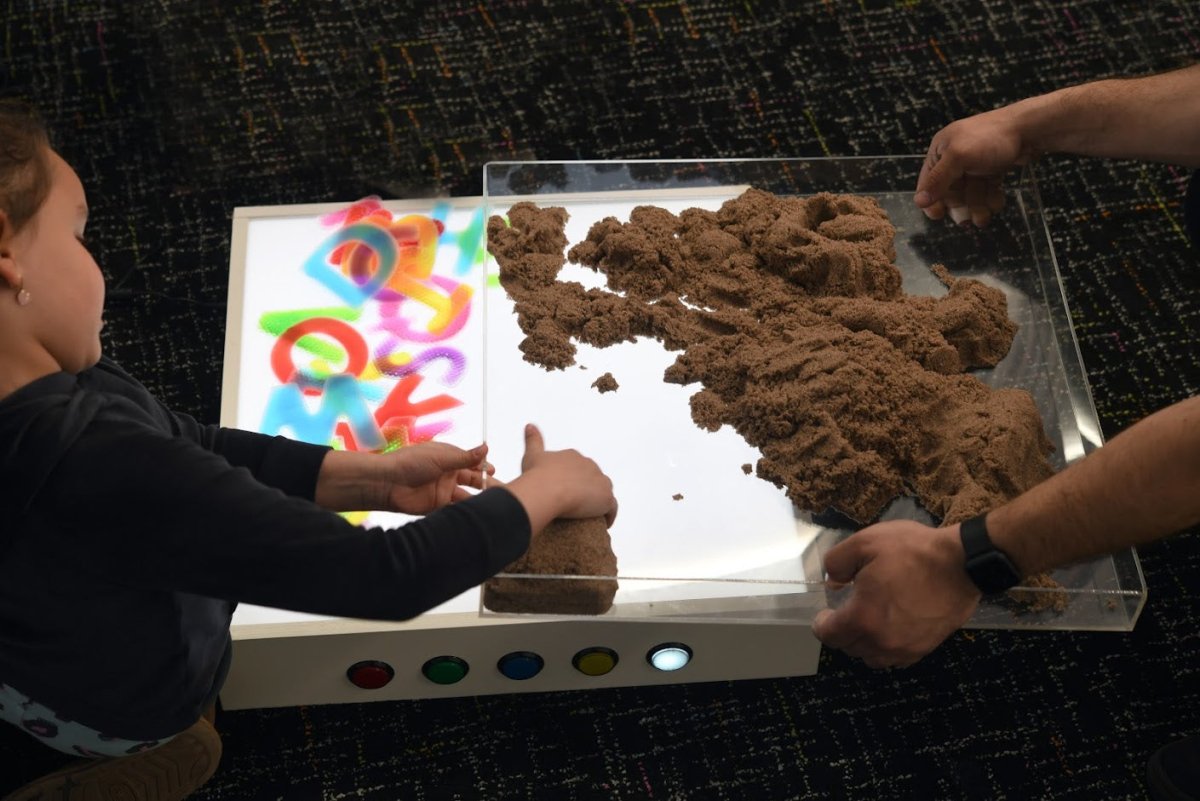 Light Up Sand Table For Sensory Play - Sensory Toys