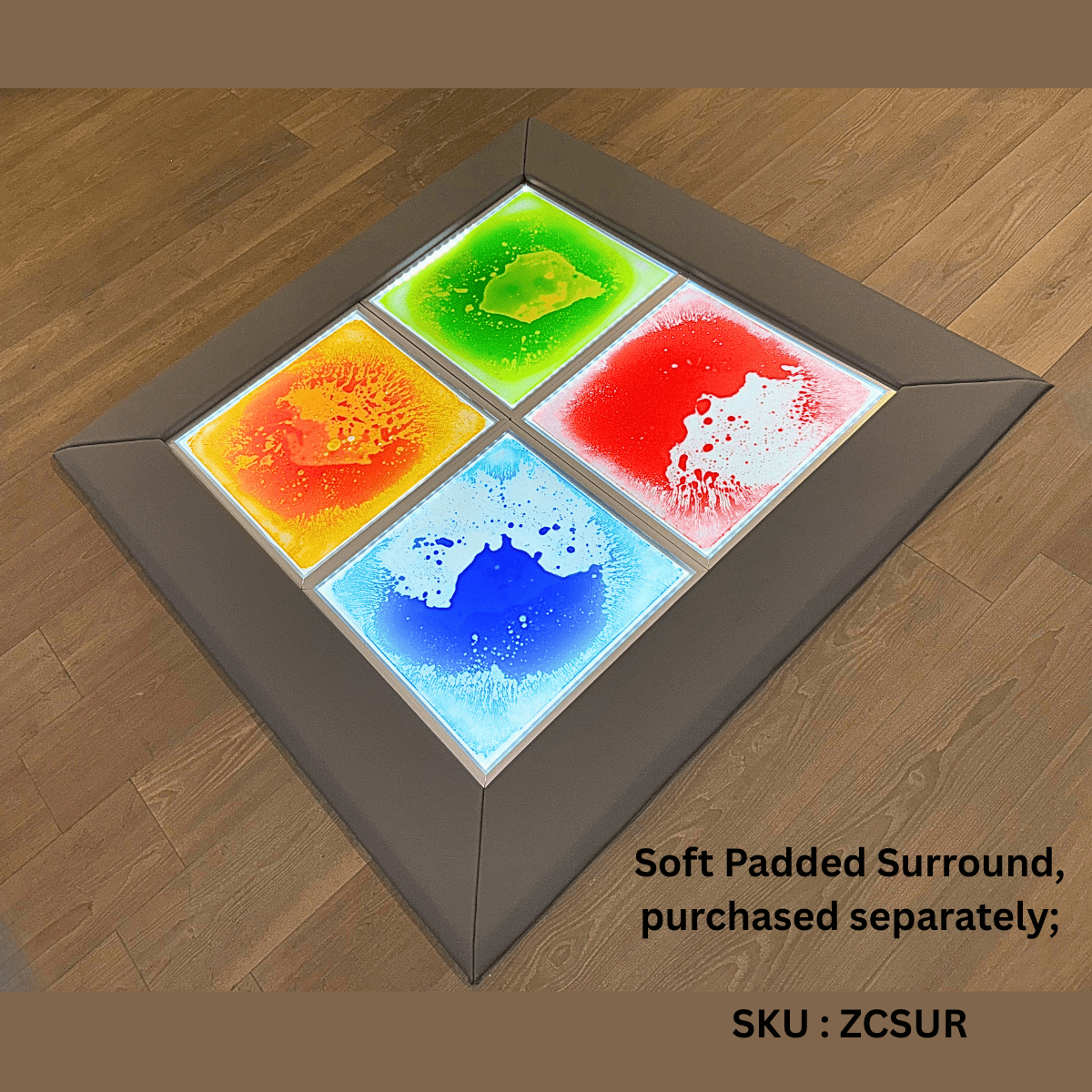 Light Up Sensory Floor Tile Kit – 4 Tiles and Adaptor - Sensory Equipment