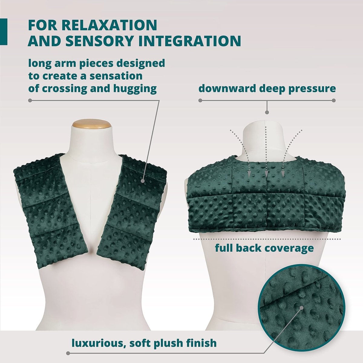 Long Minky Weighted Collar - Made to order - Weighted