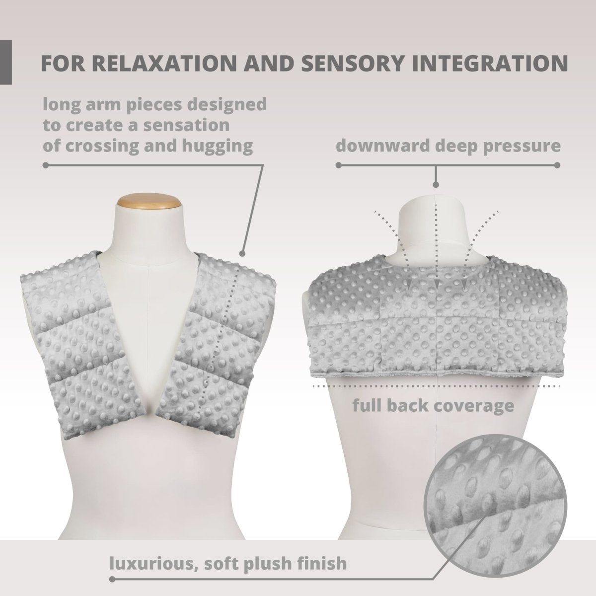 Long Minky Weighted Collar - Made to order - Weighted