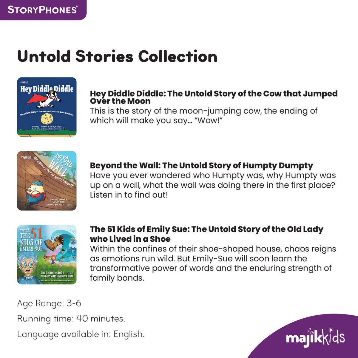 Majik Kids StoryShields - for StoryPhones - Sensory Toys