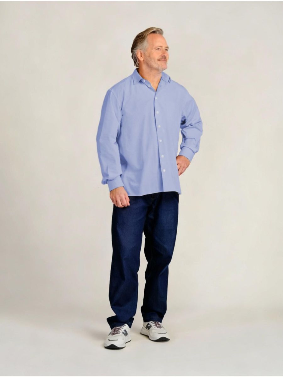 Men’s Adaptive Back-Opening Long Sleeve Shirt – 7255 - Daywear