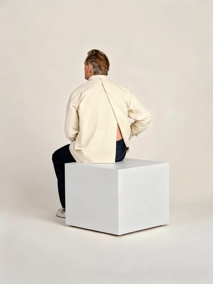 Men’s Adaptive Back-Opening Long Sleeve Shirt – 7255 - Daywear