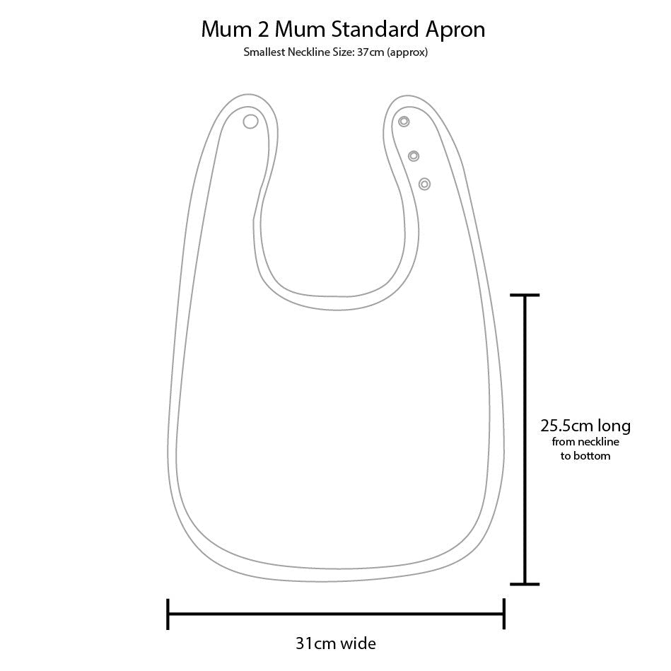 Mum 2 Mum PLUS Back Opening Clothing Protector - Bibs & Neckerchiefs
