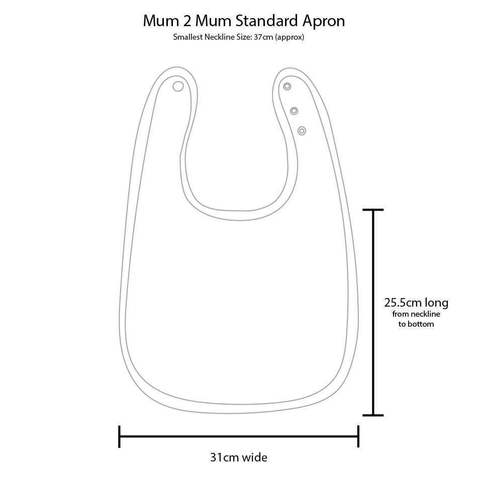 Mum 2 Mum Plus Back Opening Clothing Protector - Bibs & Neckerchiefs