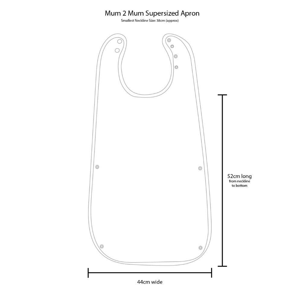 Mum 2 Mum PLUS Supersized Clothing Protector - Bibs & Neckerchiefs