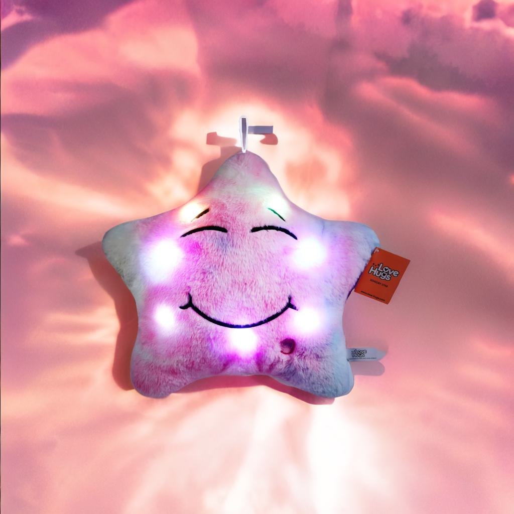 Musical Light Up Star Soft Toy – Calming Sensory Night Light - Sensory Toys