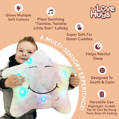 Musical Light Up Star Soft Toy – Calming Sensory Night Light - Sensory Toys