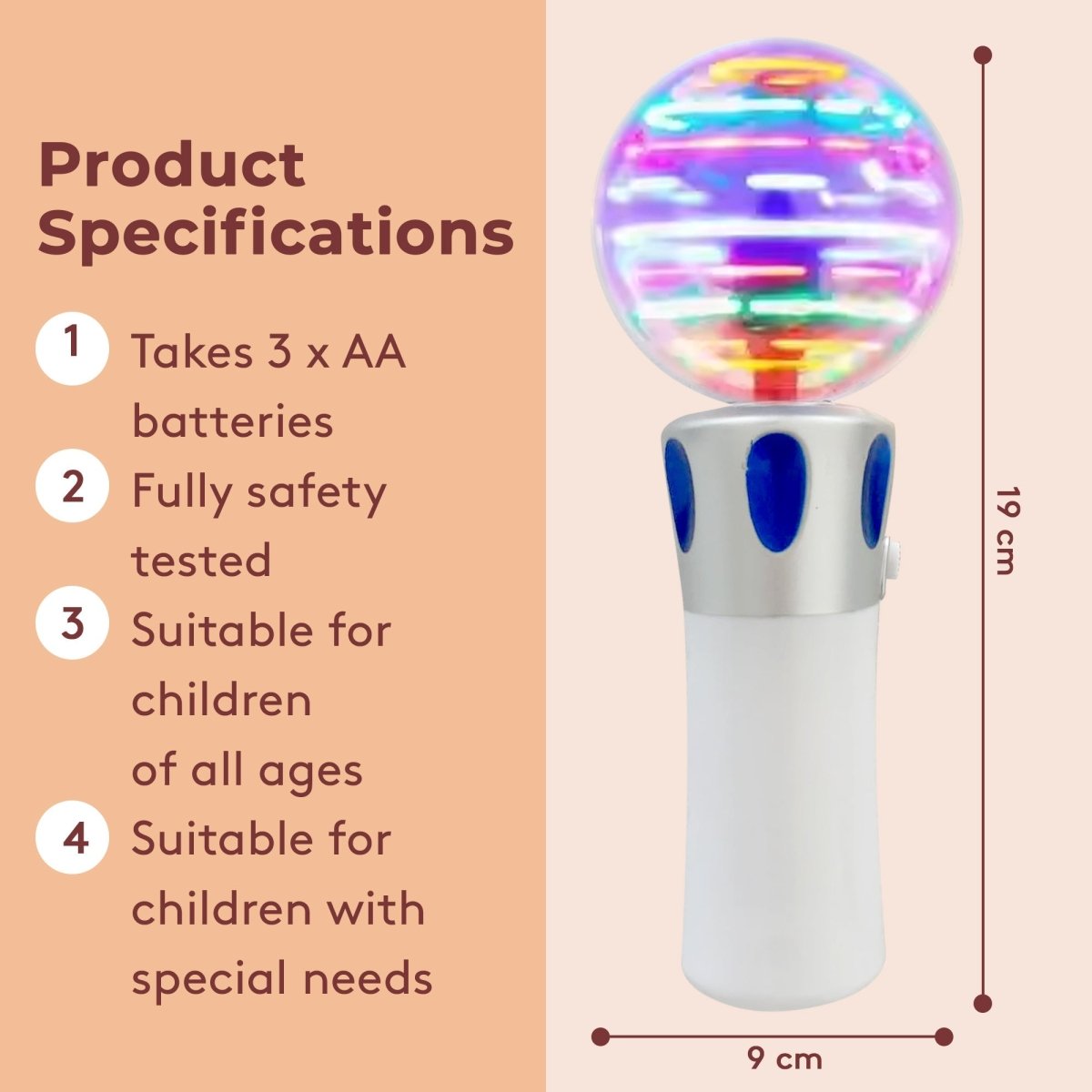 Musical Sensory Light Up Wand - Sensory Toys
