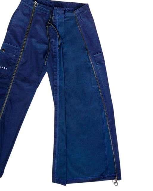 Navy Blue Adapted Cargo Trousers (V2) - Wheelchair Clothing