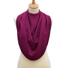 Pashmina scarf style clothing protector - Burgundy - Bibs & Neckerchiefs