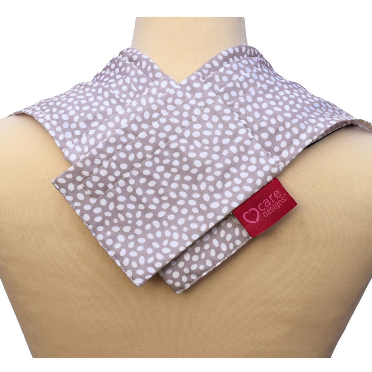 Pashmina scarf style clothing protector - Grey Dot - Bibs & Neckerchiefs