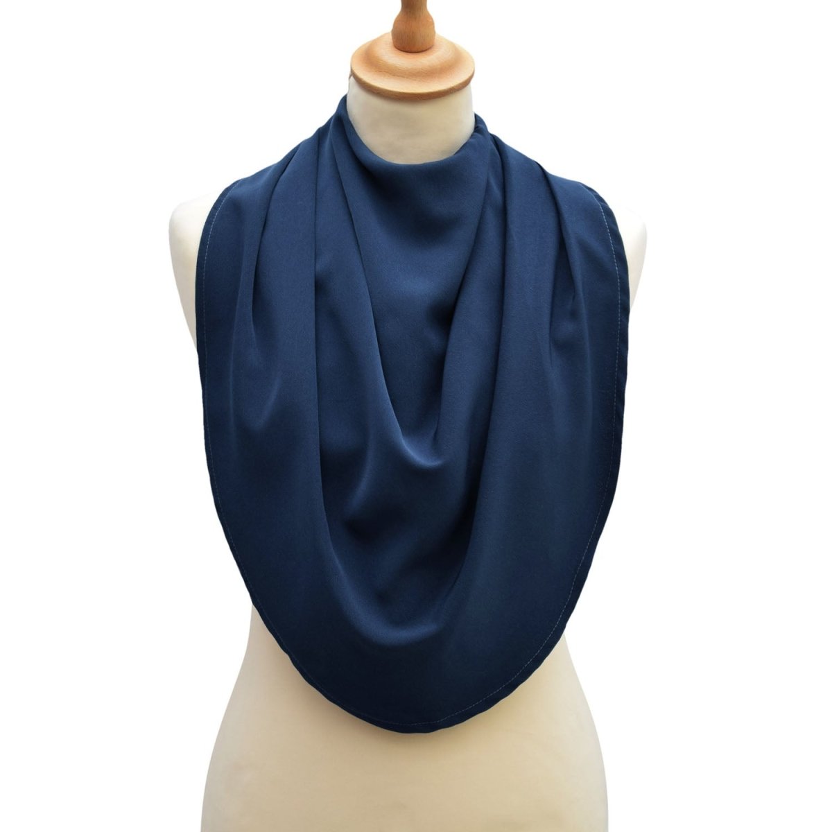 Pashmina scarf style clothing protector - Navy - Bibs & Neckerchiefs