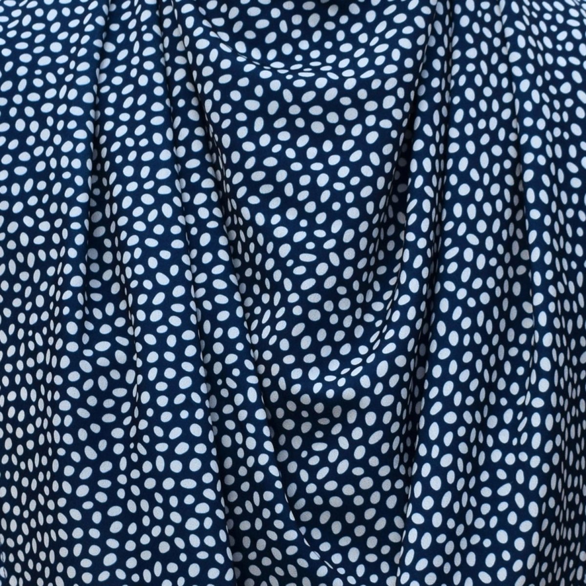 Pashmina scarf style clothing protector - Navy Dot - Bibs & Neckerchiefs