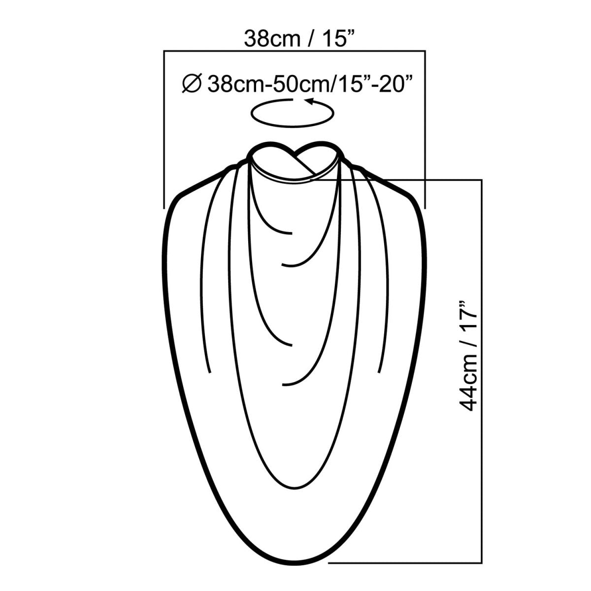 Pashmina scarf style clothing protector - Navy Dot - Bibs & Neckerchiefs