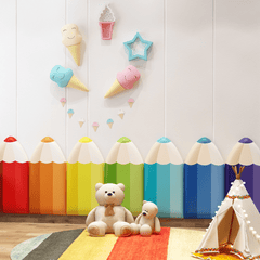 Pencil Padded Wall Panel - 7 piece set - Sensory Equipment