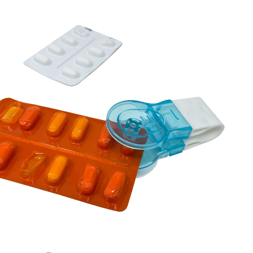 Portable Pill Popper – One - Handed Blister Pack Opener - Care & Safety