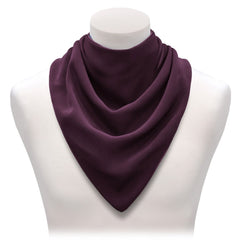 Premium Neckerchief Style Adult Dribble Bib - Waterproof & Discreet - Large - Aubergine - Bibs & Neckerchiefs