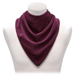 Premium Neckerchief Style Adult Dribble Bib - Waterproof & Discreet - Large - Burgundy - Bibs & Neckerchiefs