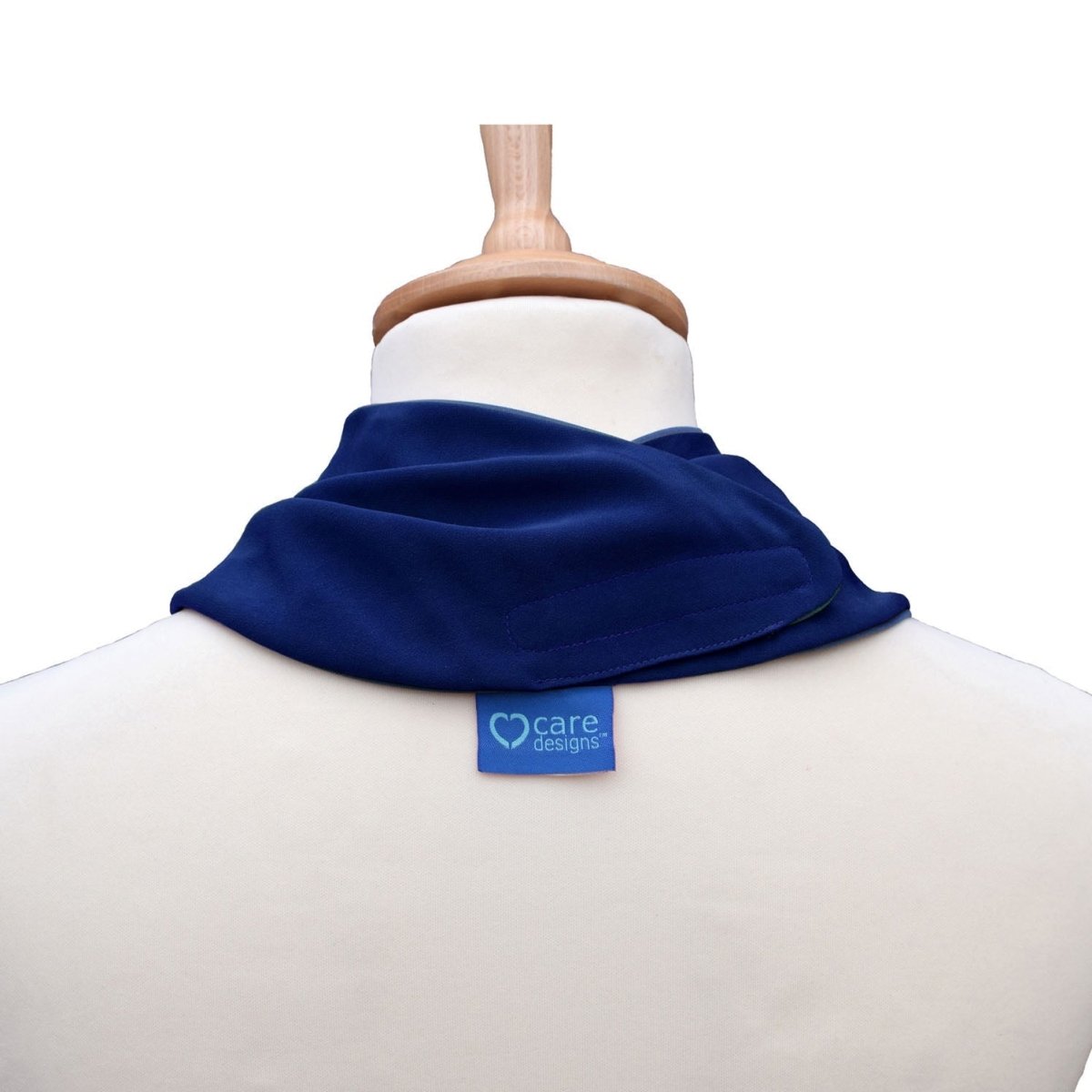Premium Neckerchief Style Adult Dribble Bib - Waterproof & Discreet - Large - Navy - Bibs & Neckerchiefs