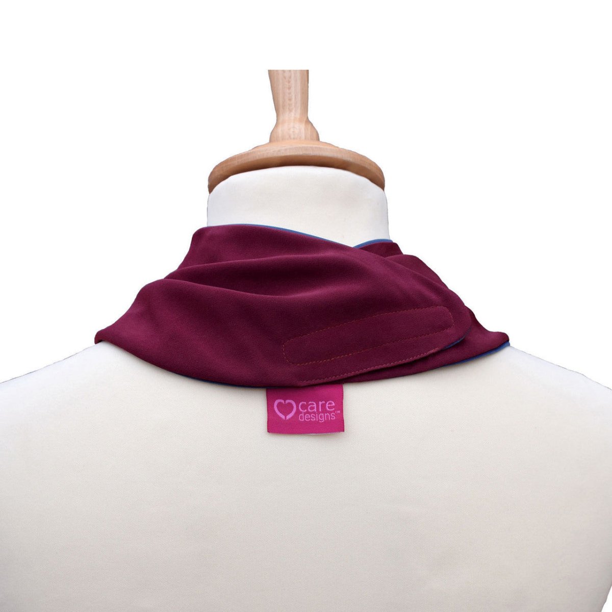 Premium Neckerchief Style Adult Dribble Bib - Waterproof & Discreet - Medium - Burgundy - Bibs & Neckerchiefs