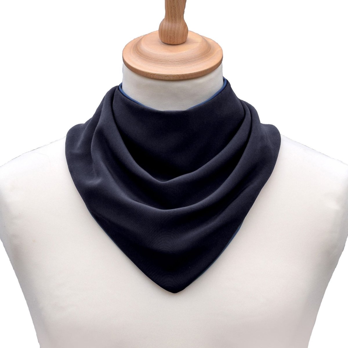 Premium Neckerchief Style Adult Dribble Bib - Waterproof & Discreet - Medium - Charcoal - Bibs & Neckerchiefs