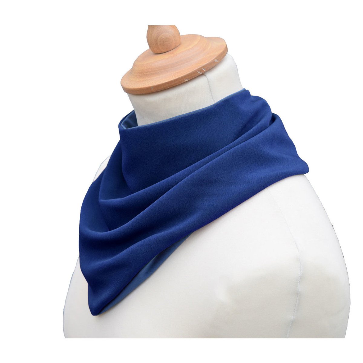 Premium Neckerchief Style Adult Dribble Bib - Waterproof & Discreet - Medium - Navy - Bibs & Neckerchiefs