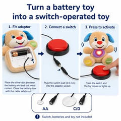 Pretorian Battery Switch Adaptor – AA or C/D - Learning Resource
