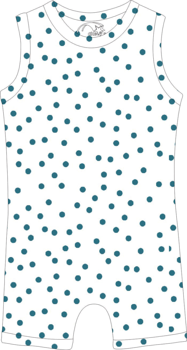 r101 cotton toby vest in dots